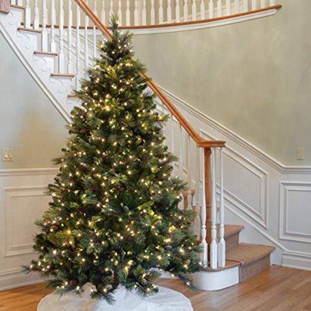 Photo 1 of **LIGHTS DO NOT WORK***NATIONAL TREE COMPANY Carolina Extra Full Green Tree Family 7.5 FEET WITH PINECONES AND LIGHTS Pinecones