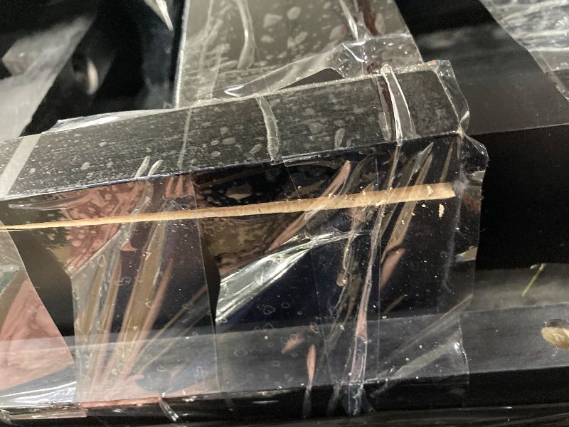 Photo 1 of **DAMAGED LEG BASE/HAS SCRATCHES AND MISSING HARDWARE***Plank+Beam Solid Wood Console Table, 56 Inch, Sofa Table, Narrow Entryway Table for Hallway, Behind The Couch, Living Room, Foyer, Easy Assembly, Black