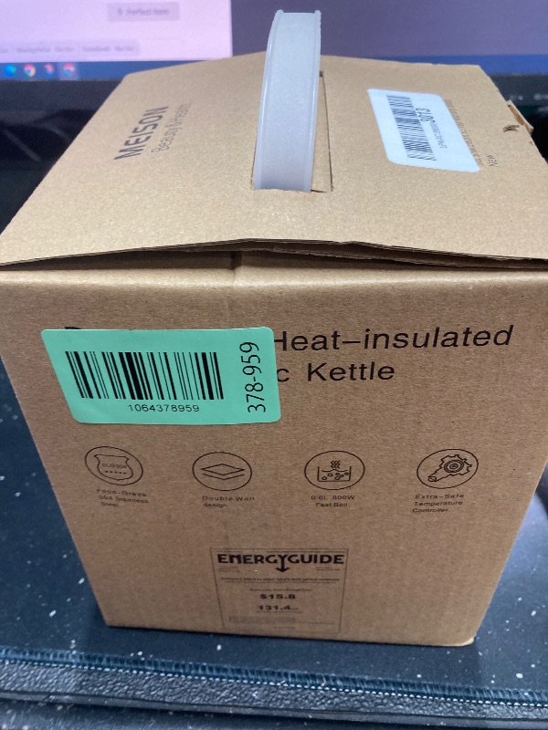 Photo 1 of 0.6L Small Electric Kettles Stainless Steel, Travel Mini Hot Water Boiler Heater, Double Wall Cool Touch Portable Teapot, Auto Shut-Off & Boil-Dry Protection, 120V/800W, 2 Year Warranty (Black)