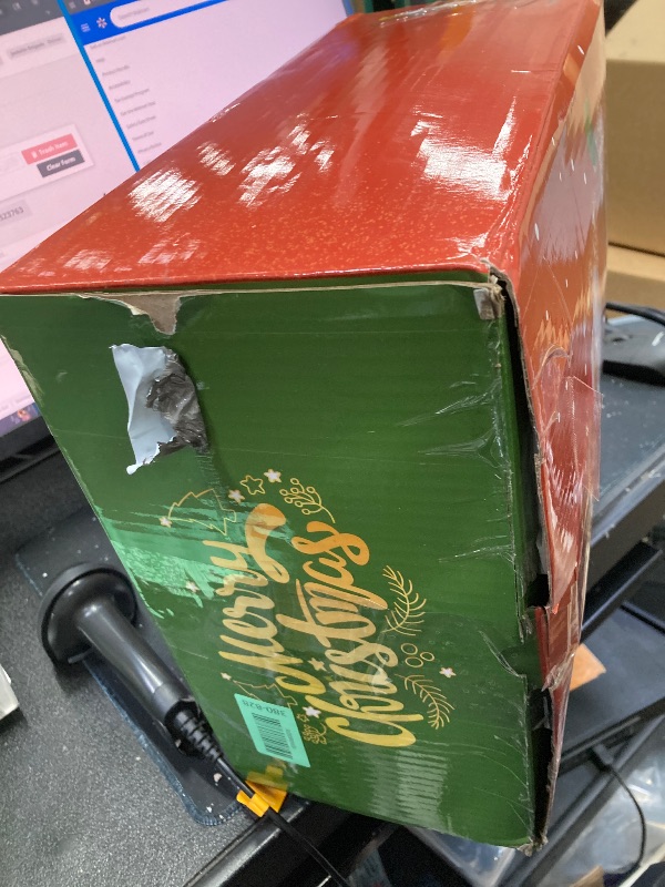 Photo 1 of 14FT Christmas Inflatable Santa Claus Outdoor Blow Up Yard Decorations,Giant Outside Standing Waterproof Smiling Santa Claus with Gift Bags,Built-in LEDs for Xmas Holiday Party Yard Garden Lawn Decor