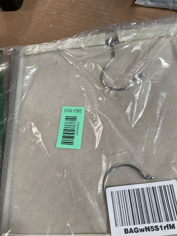 Photo 1 of ***STOCK PHOTO FOR REFERENCE ONLY***
StorageWorks Hanging Closet Organizer with Metal Rod, 4-Section Closet Organizers and Storage, Collapsible Hanging Shelves for Baby Clothes, Shoes, Sweater Storage, Ivory and White