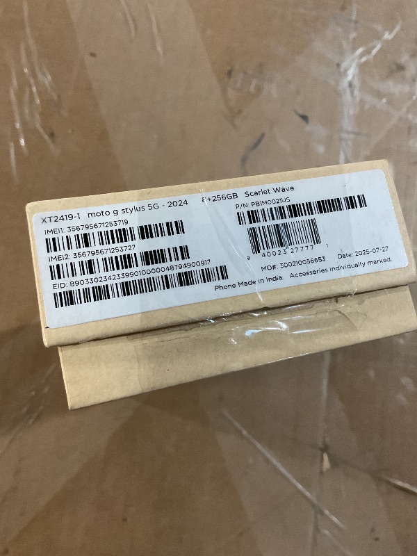 Photo 1 of *****Item turns on button nonfunctional****** Motorola Moto G Stylus 5G | 2024 | Unlocked | Made for US 8/256GB | 50MP Camera | Scarlet Wave