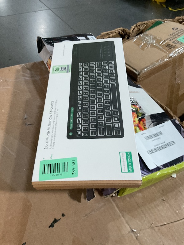 Photo 1 of (Dual Mode) Rii RT518S Wireless and Bluetooth 2-LED Color Backlit Multimedia Keyboard with Multi-Touch Big Size Trackpad,Rechargable Keyboard for Android TV Box,PC,Tablets,Smart TV, HTPC, IPTV,Windows