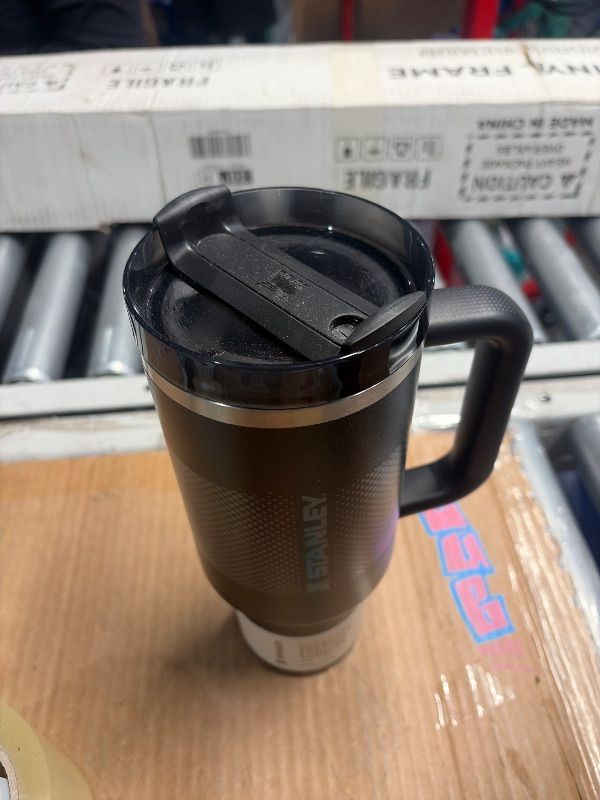 Photo 1 of ***USED***
STANLEY Quencher ProTour Flip Straw Tumbler with Leakproof Lid 40 oz | Built-In Straw and Handle | Cup Holder Compatible for Travel | Insulated Stainless Steel Cup | BPA-Free | Black Fade