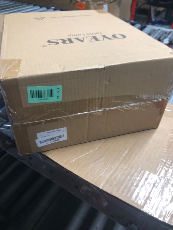 Photo 1 of ***FACTORY SEALED*** OYEARS 26.5" Table Lamps Set of 2 - Bedside Lamp with USB A+C Charging Ports,Rustic,Perfect for Nightstands and Bedrooms,Black