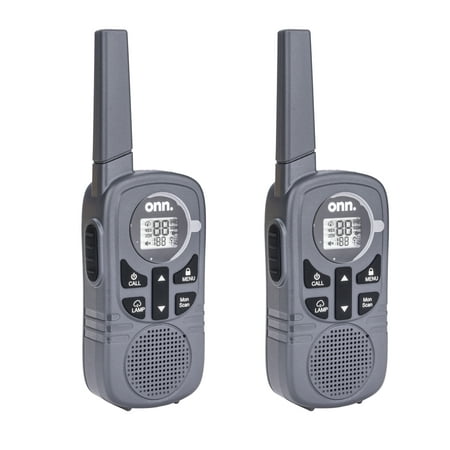 Photo 1 of ***missing changer***  charger Onn. 16 Miles Walkie Talkies 2 Pack with Two Way Radios LED Light 121 Privacy Channels