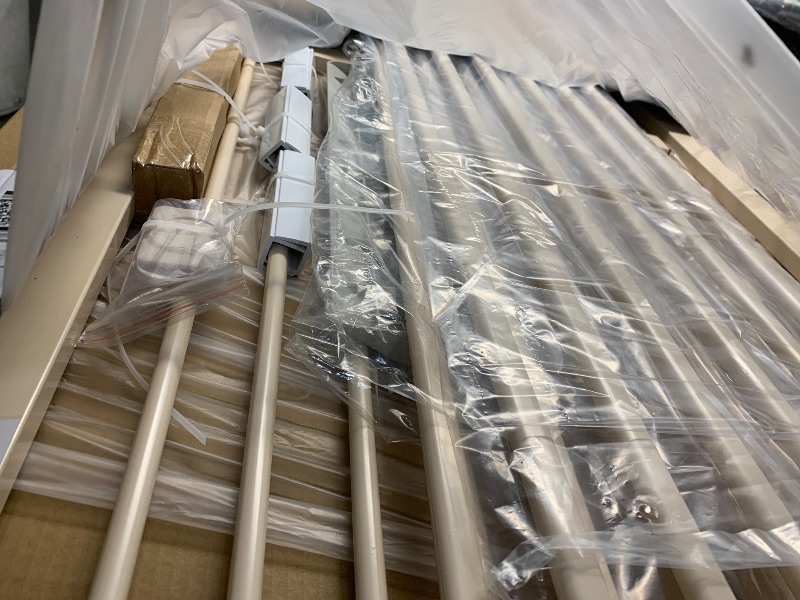 Photo 1 of ***FACTORY SEALED******OPENED FOR INSPECTION*** Lumizone Extra Tall Cat Gate 61.02" High Pressure Mounted Extra Wide 38.39"-59.24" (17Sizes) 1.37" Gap No Drilling Auto-Close Tall Pet Gate for Dogs (Cream, 30.12"-59.24" W)