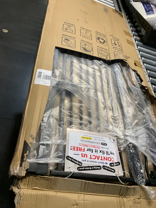 Photo 1 of ***FACTORY SEALED******OPENED FOR INSPECTION*** Lumizone Extra Tall Cat Gate 61.02" High Pressure Mounted Extra Wide 2025 New (17 Sizes) 1.37" Gap No Drilling Auto-Close One-Handed Operation Tall Pet Gate for Dogs(Black, 61.02" H x 29.92"-34.24" W)