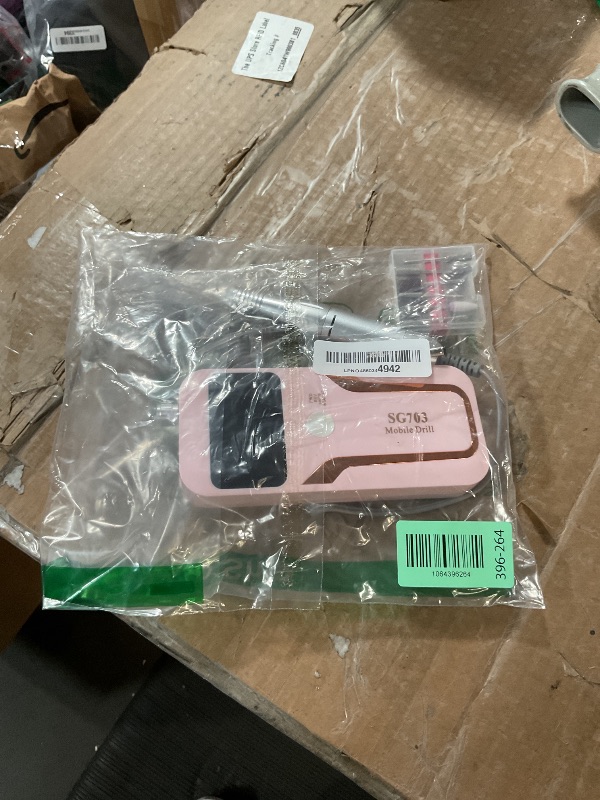 Photo 1 of ***MISSING PARTS***
MOCOWIND Portable Nail Drill Professional 35000 RPM, Rechargeable Electric Nail File Machine Cordless E-File for Acrylic Gel Polishing Removing with Bits Kit for Manicure Salon Home, Pink