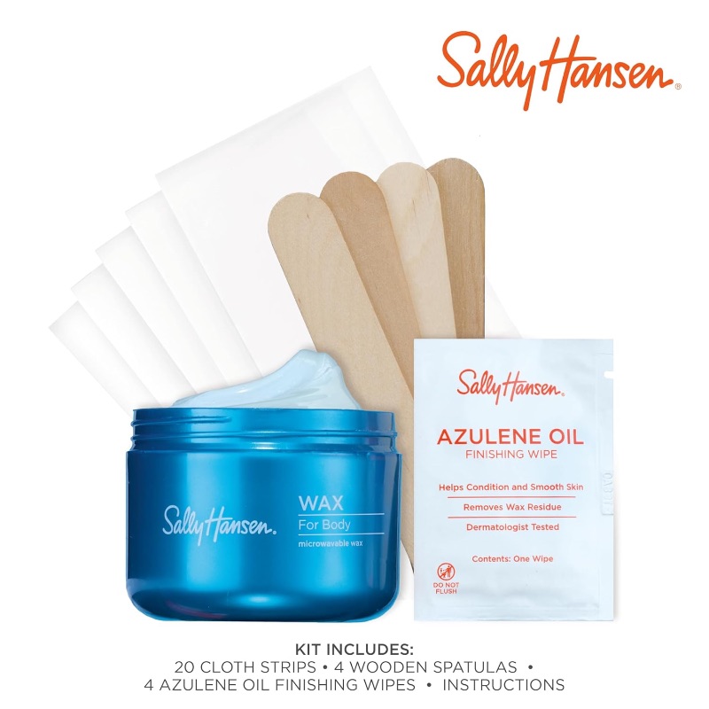 Photo 1 of * only comes with the wax *
Sally Hansen Microwavable Wax Starter Kit for Body Legs, Underarms & Bikini | Removes Hair from Root – Vegan & Dermatologist Tested