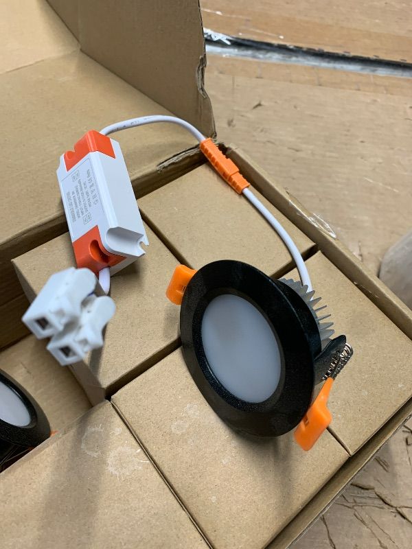 Photo 1 of ***MISSING ONE LIGHT***YGS-Tech 2 Inch LED Recessed Lighting, Dimmable Downlight 3W(35W Halogen Equivalent), CRI80, 3000K Warm White Ceiling Light with LED Driver(10 Pack)