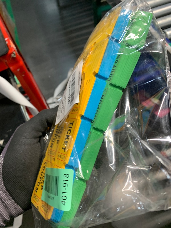 Photo 1 of ***PARTIAL SET, MISSING HALF - PRICE ADJUSTED*** Homrelaxy 2000 Pcs 1000 Pairs Raffle Tickets, 50/50 Double Raffle Tickets, 250 Double Tickets Per Stack, for Events, Entry, Carnivals, and Door Prizes (Blue/Red/Green/Yellow)