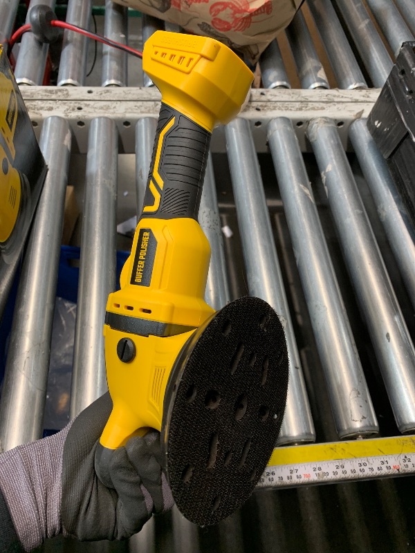 Photo 1 of ***MISSING BATTERY*** VERVEWAVE Cordless Buffer Polisher Kit for Dewalt 20V Battery (No Battery), 6-Inch Orbital Car Polisher Variable Speed 1800—5500 RPM, 17PCS Polishing Accessories, for Car Polishing/Waxing (Tool Only)