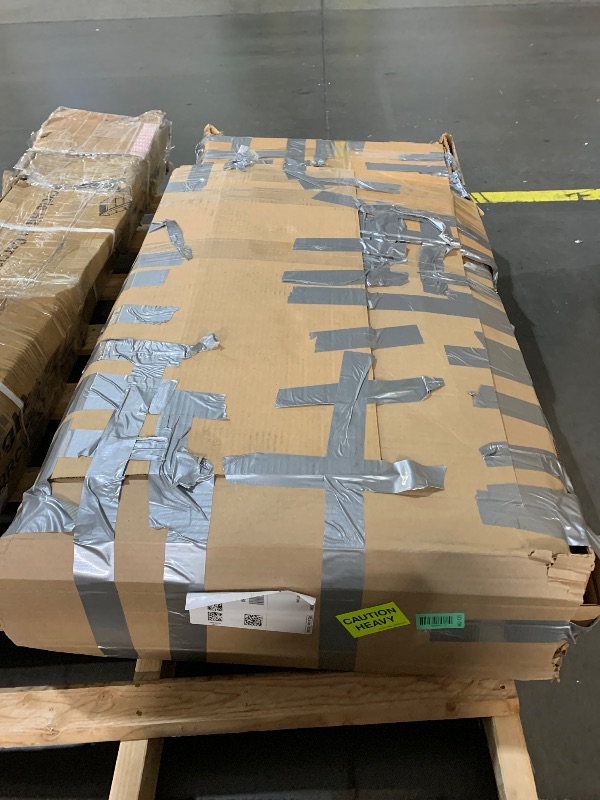 Photo 1 of ***MISSING HARDWARE***
***MISSING PARTS***
Pamapic Modern 7-Drawer White Dresser,47" White Wooden Dresser for Bedroom, Storage Organizer with Deep Drawers & Metal Handles for Bedroom, Entryway, Hallway