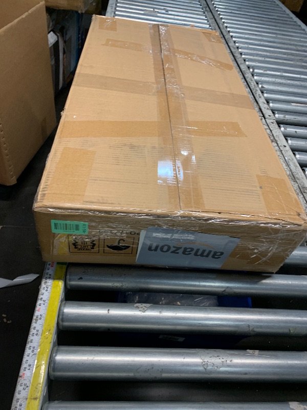 Photo 1 of ***PARTIAL SET (BOX A) - PRICE ADJUSTED*** Tribesigns 71-Inch Executive Desk, L-Shaped Desk with Cabinet, Large Office Desk with Drawers and Storage Shelves, Writing Table Computer Desk for Home Office, Brown and White