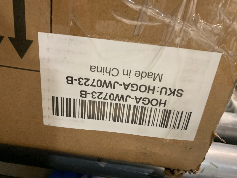 Photo 1 of ***PARTIAL SET (BOX B) - PRICE ADJUSTED*** 
***TRUCK/TRAILER PICKUP ONLY***
Tribesigns 71-Inch Executive Desk, L-Shaped Desk with Cabinet, Large Office Desk with Drawers and Storage Shelves, Writing Table Computer Desk for Home Office, Brown and White