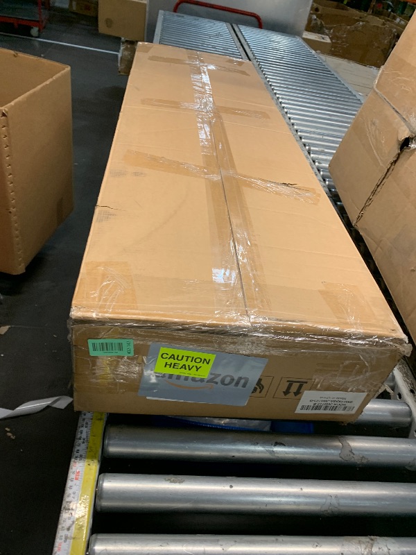 Photo 1 of ***PARTIAL SET (BOX B) - PRICE ADJUSTED*** 
***TRUCK/TRAILER PICKUP ONLY***
Tribesigns 71-Inch Executive Desk, L-Shaped Desk with Cabinet, Large Office Desk with Drawers and Storage Shelves, Writing Table Computer Desk for Home Office, Brown and White