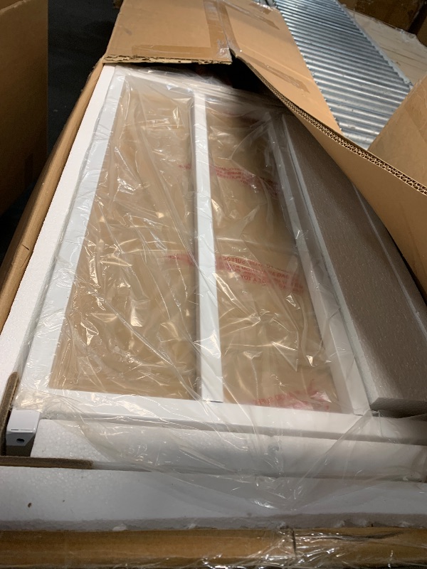 Photo 1 of ***PARTIAL SET (BOX B) - PRICE ADJUSTED*** 
***TRUCK/TRAILER PICKUP ONLY***
Tribesigns 71-Inch Executive Desk, L-Shaped Desk with Cabinet, Large Office Desk with Drawers and Storage Shelves, Writing Table Computer Desk for Home Office, Brown and White