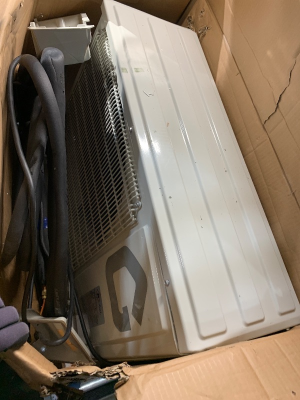 Photo 1 of ****MAJOR DAMAGE, SEE NOTES FOR MORE DETAILS**** 
***PARTIAL SET (1/2) - PRICE ADJUSTED***
***NONFUNCTIONAL***
18000 BTU Mini Split Air Conditioner, 19 SEER2 208-230V Split Unit Ac and Heat Cool Up to 1250 Sq.Ft, Ductless Air Conditioner w/Complete Instal