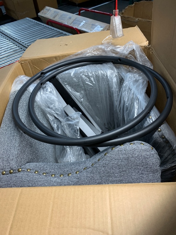 Photo 1 of ***STOCK PHOTO FOR REFERENCE ONLY***
SET OF 2 GRAY SWIVEL METAL BARSTOOL CHAIRS