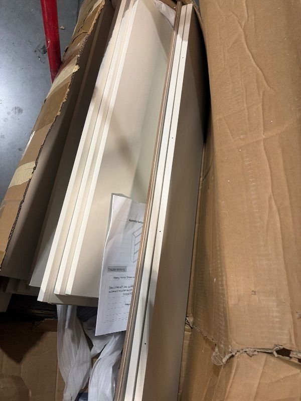 Photo 1 of ***MISSING HARDWARE***
GarveeHome Shoe Cabinet with 3 Flip Drawers, Wooden Shoe Organizer with Adjustable Shelf, Shoe Storage for Entryway, Hidden Shoe Cabinet for Hallway, Living Room, White