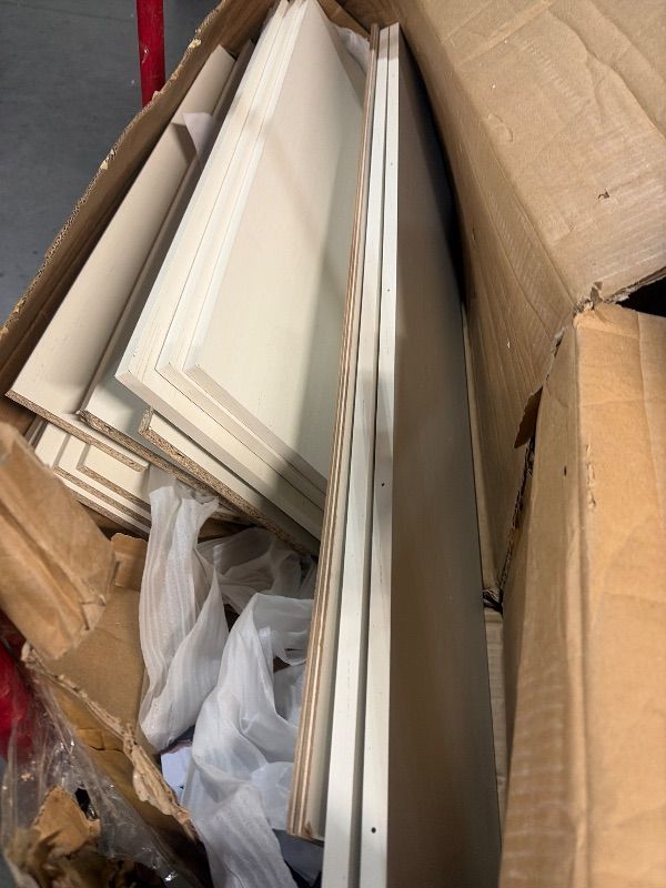 Photo 1 of ***MISSING HARDWARE***
GarveeHome Shoe Cabinet with 3 Flip Drawers, Wooden Shoe Organizer with Adjustable Shelf, Shoe Storage for Entryway, Hidden Shoe Cabinet for Hallway, Living Room, White