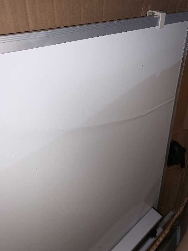 Photo 1 of ***MINOR DAMAGED, SEE PHOTOS*** VIZ-PRO Double-Sided Magnetic Mobile Whiteboard, 48 x 36 Inches, Aluminium Frame and Stand