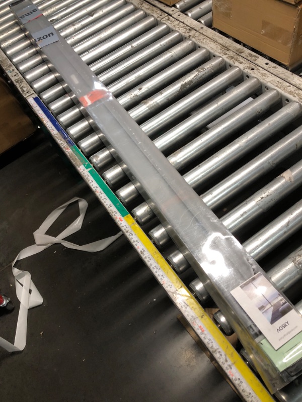 Photo 1 of ***parts only***AOSKY Cordless Zebra Blinds for Windows Pull Down Roller Window Shades Dual Layer Light Filtering Privacy for Day and Night, Free-Stop Door Shades for Home Easy to Install (59" W X 72" H, Grey)