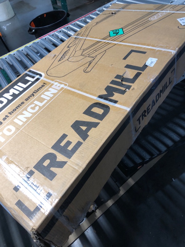 Photo 1 of ***DAMAGED SCREEN***PARTS ONLY***
TRAILVIBER Walking Pad Treadmill with 12% 9-Level Auto Incline, 450 lbs Capacity RGB LED Screen, Bluetooth Speaker Under Desk Treadmill, Compact Treadmills for Home Hiking, Black