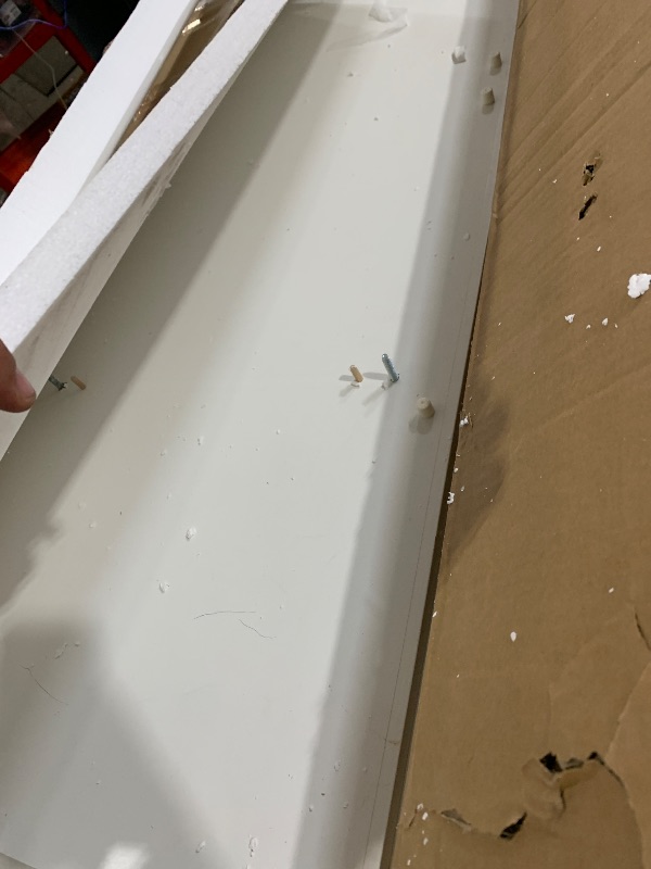 View 4 of ****PARTS ONLY Broken/Missing pieces***
Concho 73" Tall Farmhouse 4 Doors Armoire Wardrobe Closet with 3 Drawers and LED, Freestanding Closet Wardrobe Cabinet for Bedroom with Hanging Rod, Wooden Armoire Storage Cabinet, White