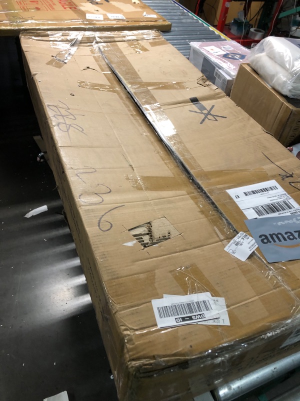 View 2 of ****PARTS ONLY Broken/Missing pieces***
Concho 73" Tall Farmhouse 4 Doors Armoire Wardrobe Closet with 3 Drawers and LED, Freestanding Closet Wardrobe Cabinet for Bedroom with Hanging Rod, Wooden Armoire Storage Cabinet, White