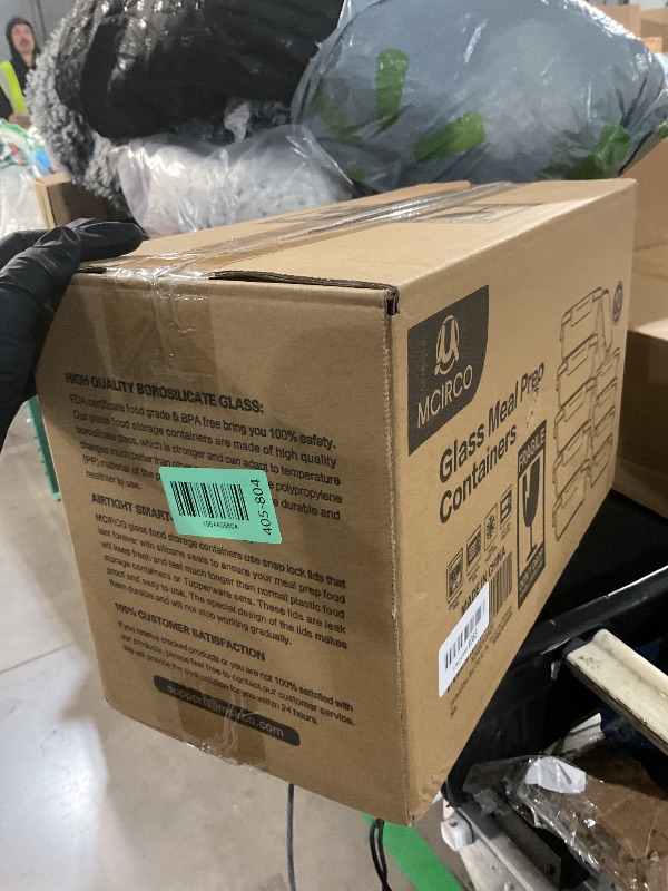 Photo 1 of [10-Pack] Glass Meal Prep Containers with Lids, MCIRCO Food Storage Containers with Snap Locking Lids, Airtight Lunch Containers, Microwave, Oven, Freezer and Dishwasher