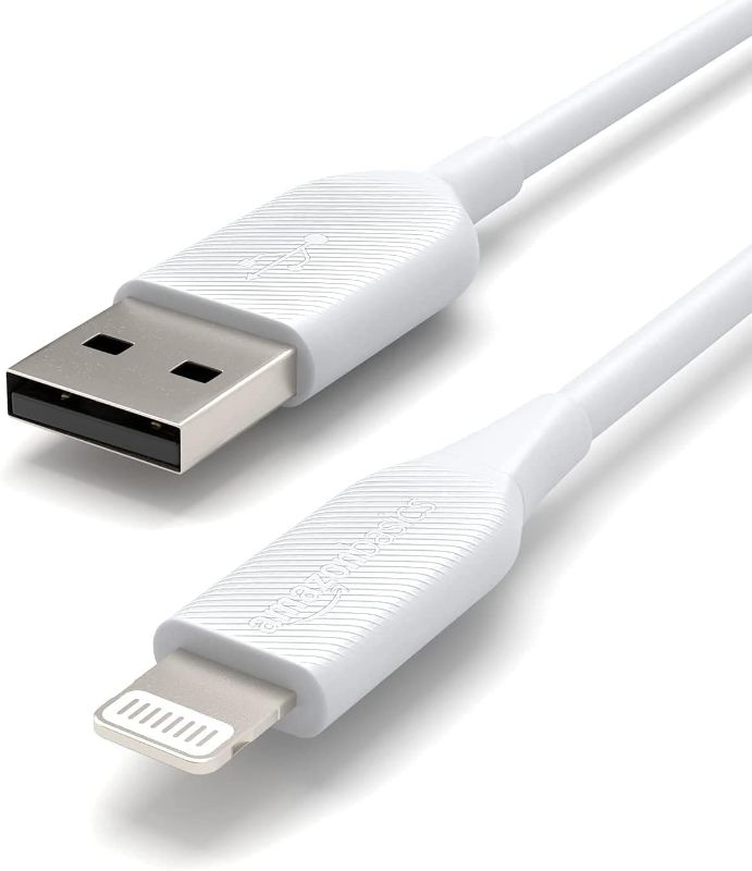 Photo 1 of Apple MFi Certified USB-A to Lightning Cable, High Speed Data Sync, Charger for iPhone 14 13 12 11 X Xs Pro, Pro Max, Plus, iPad, 3 Foot