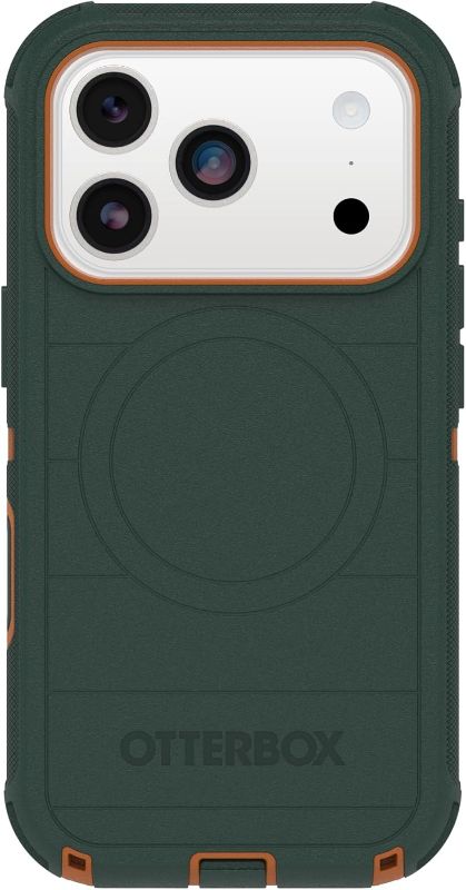 Photo 1 of (17 ONLY) ***STOCK PHOTO REFERENCE ONLY***OtterBox iPhone 17  Defends Series Case - Green Intrigue - Tough, Rugged & Durable iPhone Case, Snaps on MagSafe