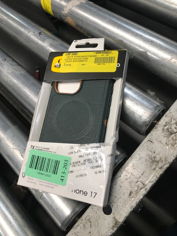 Photo 1 of (17 ONLY) ***STOCK PHOTO REFERENCE ONLY***OtterBox iPhone 17  Defends Series Case - Green Intrigue - Tough, Rugged & Durable iPhone Case, Snaps on MagSafe