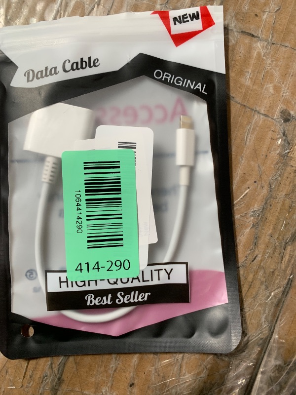 Photo 1 of [Apple MFi Certified] Lightning to 30 Pin Adapter for iPhone, 8 Pin to 30 Pin Charging and Data Transfer Converter Compatible with iPhone 14 13 12 11 Xs X 8 7 6 5 4 iPad iPod - No Audio Support(White)