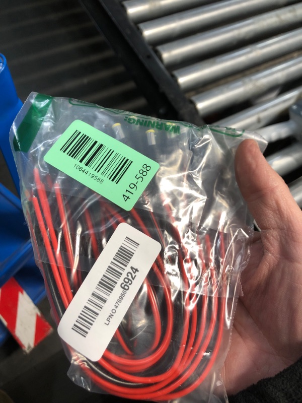 Photo 1 of (Real 18AWG) 10 Pairs 12V 5A DC Power Pigtail Barrel Plug Connector Cable, 2.1mm x 5.5mm Male Female DC Pigtail Connectors for CCTV Security Camera and 12V Power Supply Adapter by MILAPEAK