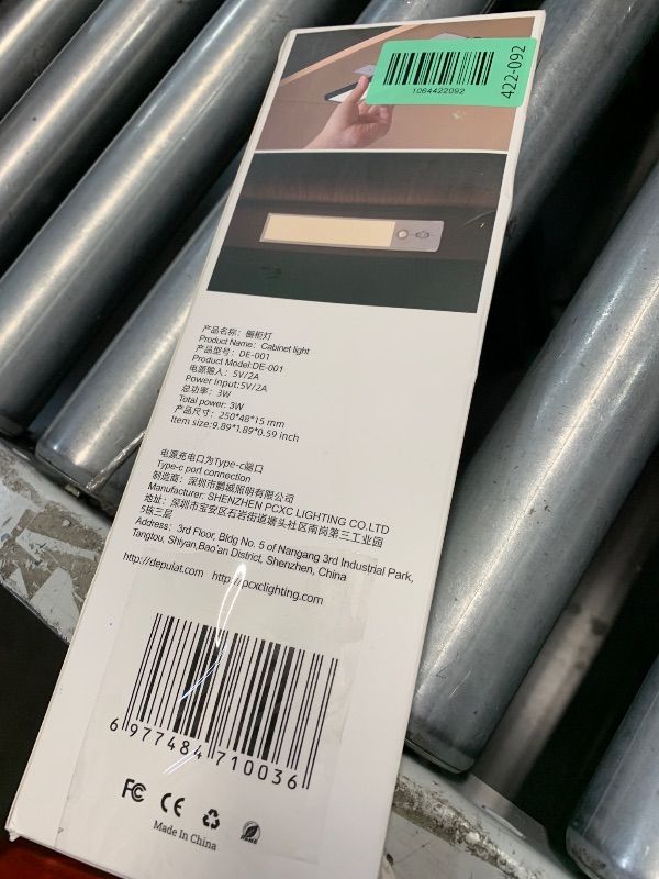 Photo 1 of (SEE NOTES) Under Cabinet Lights 2 Pack, 70 LED Rechargeable Battery Operated Motion Sensor Light Indoor, Magnetic Dimmable Closet Lights, Wireless Under Counter Lights for Kitchen,Stairs (Black)