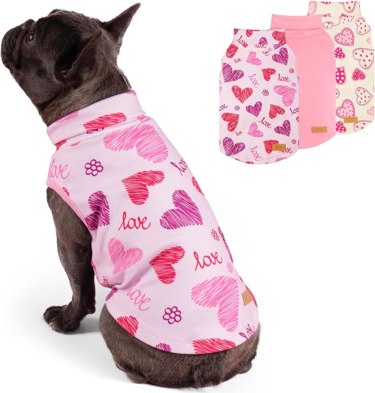 Photo 1 of ***STOCK PHOTO FOR REFERENCE ONLY***
 3Pack VDog Sweater, Warm Turtleneck Small Dog Sweater, Soft Dogs Sweaters for Small Dogs, Fleece Pet Clothes, Stretchy Pet Sweatshirt, Comfy Pets Shirt Vest, M