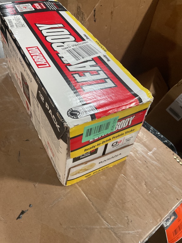 Photo 1 of *****BestBuy, November 7, 2025*** Labrada Lean Body Ready-to-Drink Banana Protein Shake,40g Protein,Whey Blend,0 Sugar,Gluten Free,22 Vitamins & Minerals,17 Ounce (Recyclable Carton & Lid - Pack of 12) LABRADA