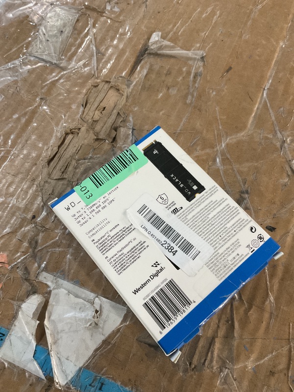Photo 1 of ** FOR PARTS ONLY **
WD_BLACK 4TB SN850P NVMe M.2 SSD Officially Licensed Storage Expansion for PS5 Consoles, up to 7,300MB/s, with heatsink - WDBBYV0040BNC-WRSN,Black