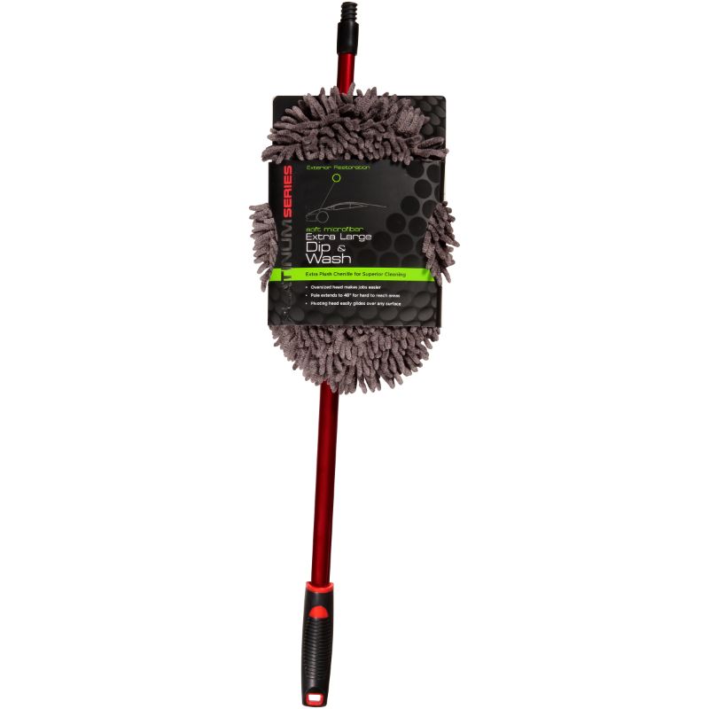 Photo 1 of ***PARTIAL SET, MISSING HANDLE  - PRICE ADJUSTED*** Platinum Series Xl Car Washing Microfiber Mop Extends to 48
