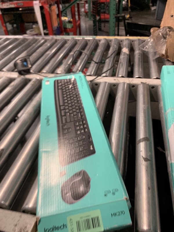 Photo 1 of ***MISSING THE MOUSE***
Logitech MK270 Wireless Keyboard and Mouse Combo for Windows, 2.4 GHz, 8 Multimedia Keys, PC, Laptop, Wireless Keyboard Compact Mouse Combo - Black