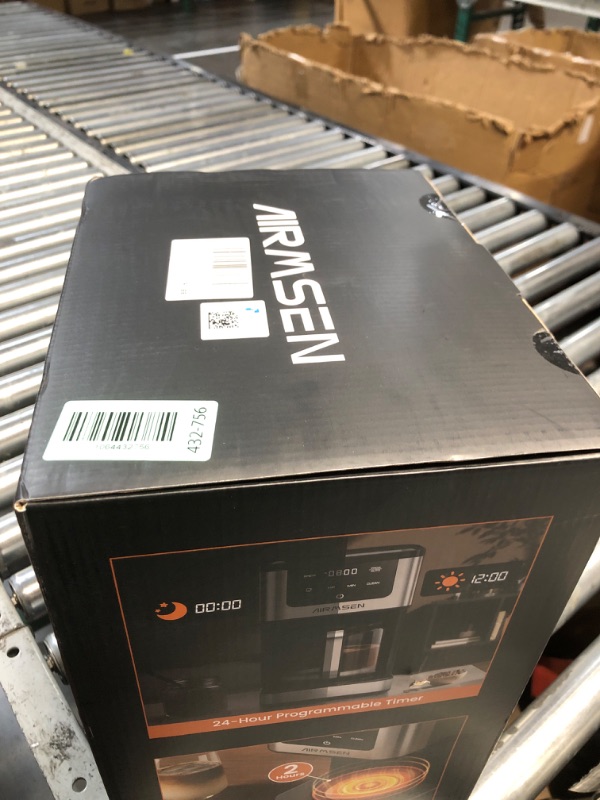 Photo 1 of ***FACTORY SEALED*** AIRMSEN 14-Cup Programmable Drip Coffee Maker – 1000W Fast Brewing Coffee Machine with Timer, Delay Start & 2H Keep-Warm, 73oz Tank, Touchscreen & Glass Carafe – Perfect for Home & Office Use