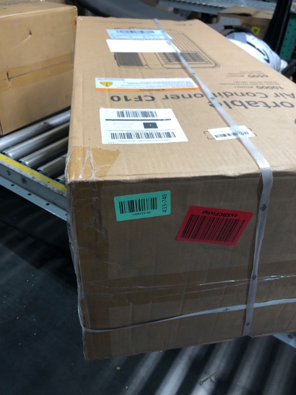 Photo 1 of ***FACTORY SEALED*** 10000 BTUs Portable Air Conditioner, Cooling, Dehumidifying, Fan 3-in-1 Mode, with Remote Control & Retractable Window Kit, LED Display, 24H Timer, Cools up to 450 Sq. Ft. for Home Office