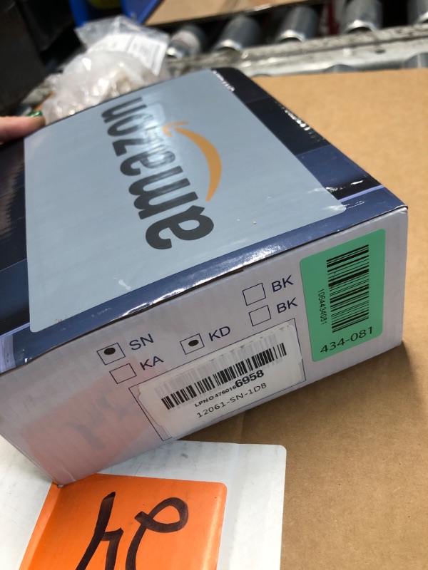 Photo 1 of (1 Pack) Keyed Alike Front Door Lever Lockset with Single Cylinder Deadbolt Combination Set, Wave Style Lever, Front Door/Exterior Door Knob with Lock and Deadbolt, Satin Nickel Finished