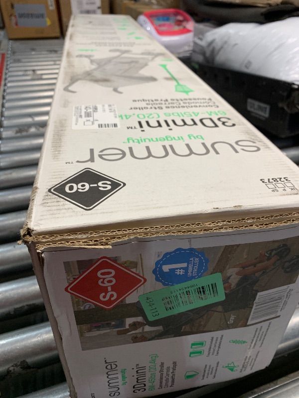 Photo 1 of ***FACTORY SEALED***Ingenuity 3D Mini Convenience Stroller – Lightweight Stroller with Compact Fold, Multi-Position Recline, Canopy with Pop Out Sun Visor and More – Umbrella Stroller for Travel and More, Gray