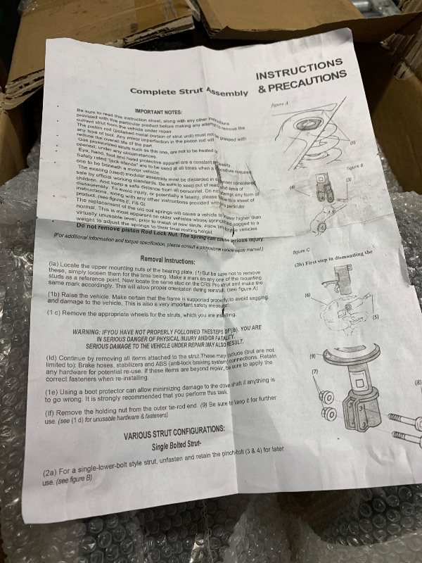 Photo 1 of *** PARTIAL SET *** MOSTPLUS Front & Rear Complete Shock Strut Spring Assembly Compatible for 2002 2003 Toyota Camry/Lexus ES300 171490 171491 171492 171493 Shock Coil Spring