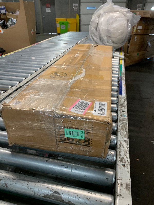 Photo 1 of ***MBOX 2 OF 2 ONLY***DWVO Queen Size Bed Frame with RGB LED Lights & Storage Bookcase Headboard, Upholstered Bed with Charging Station and 4 Drawers, No Box Spring Needed, Easy Assembly, Noise-Free, Velvet Grey