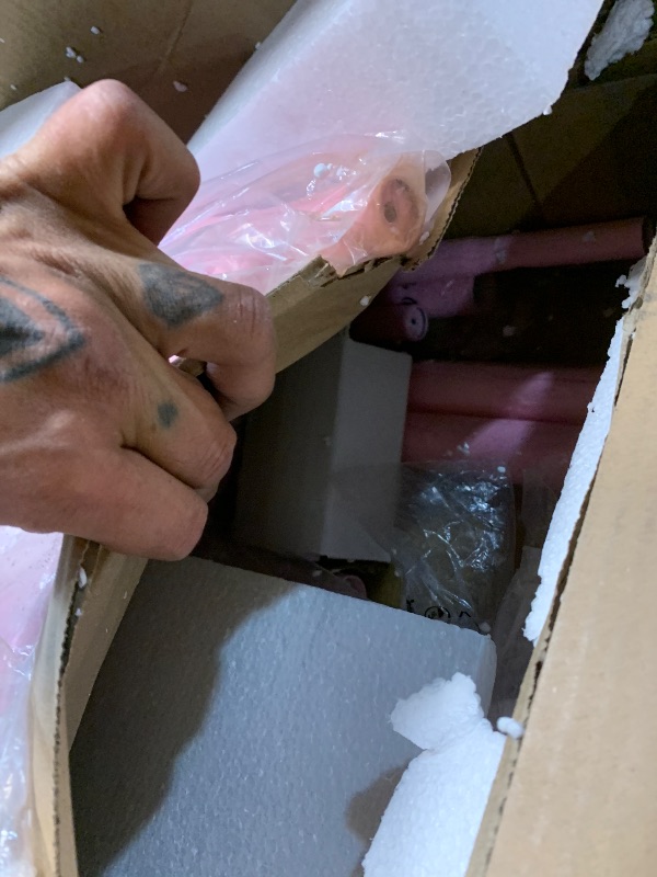 Photo 1 of ***MISSING PARTS***
Weehom Princess Canopy Bed Frame with 4 Posters, Sturdy Metal Platform Mattress Foundation with Headboard&Footboard No Box Spring Needed Twin Size Bed for Kids Girls Adults Pink